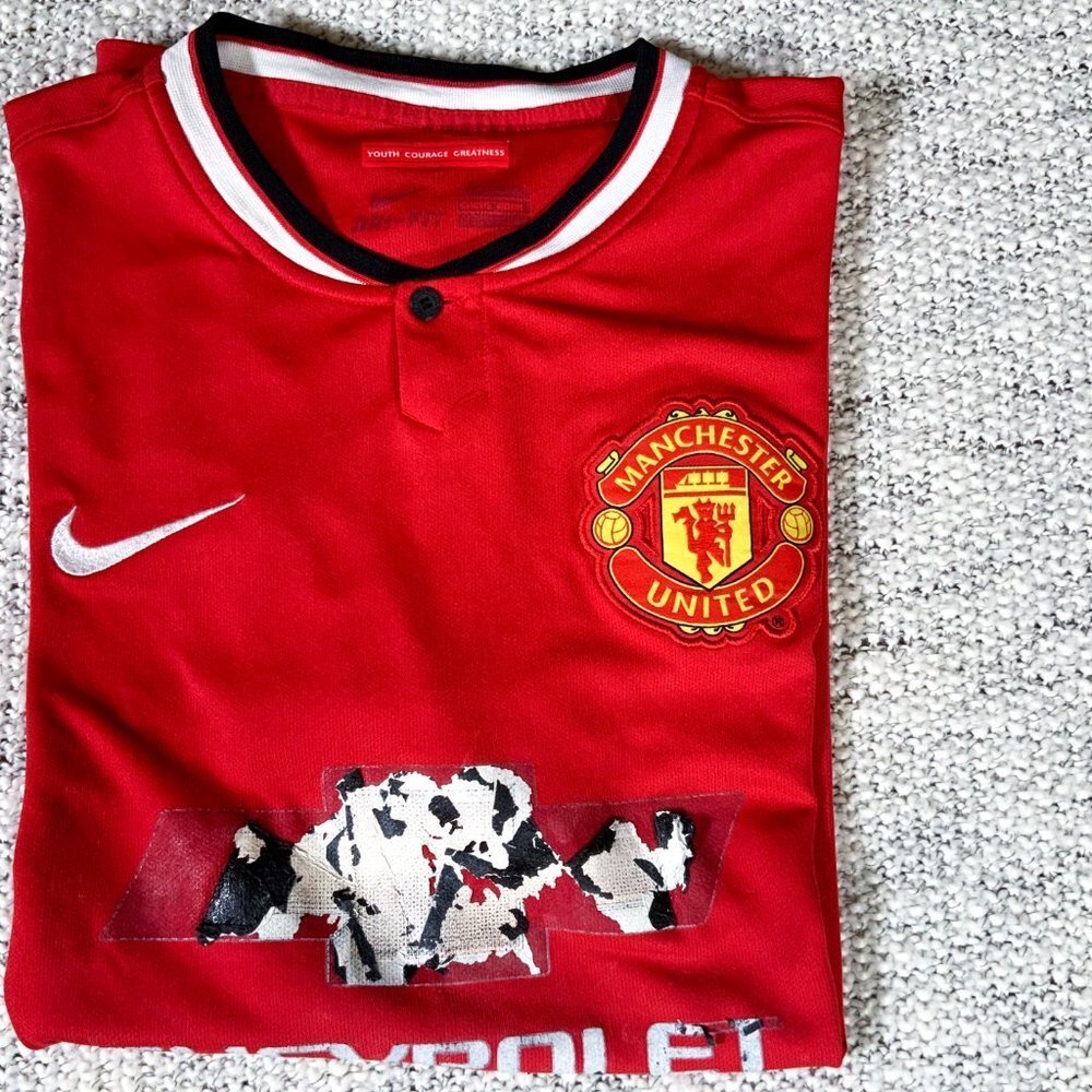 Manchester United 2014/15 Home Soccer Jersey Nike Size Large - Picture 7 of 7